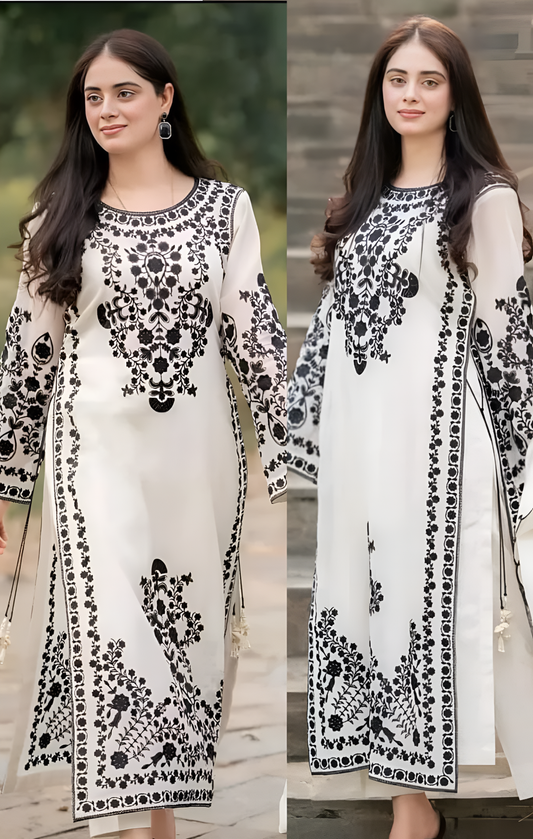 SUMMER COLLECTION - Lawn 3PC Embroidered