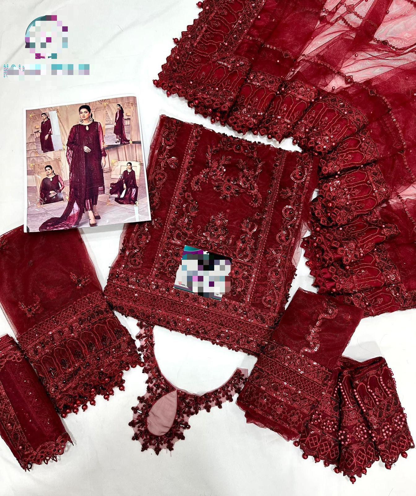 MUSHQ Wedding Edition — Premium Hand-Embellished Net Ensemble