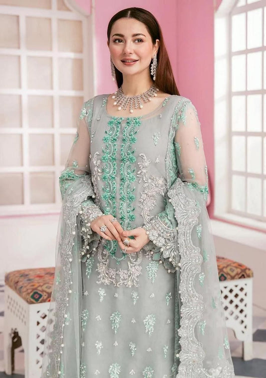 Elaaf Bridal Organza Embroidered Dress