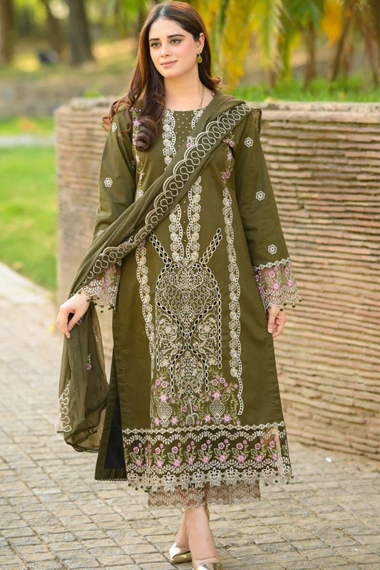 SUMMER COLLECTION - Lawn 3PC Embroidered