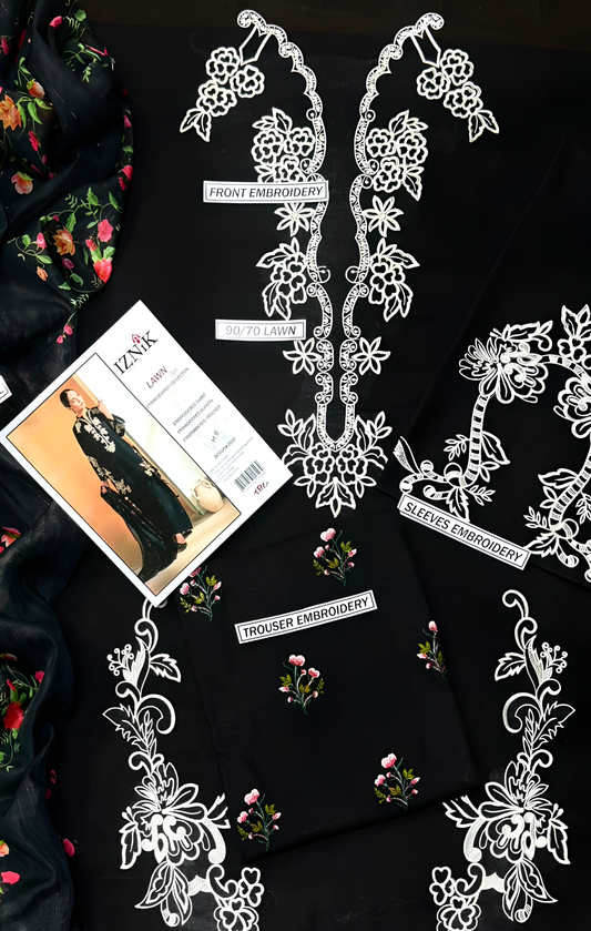 Summer Collection - Lawn 3PC Embroidered