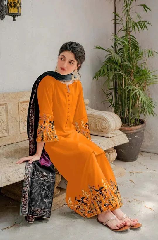 SUMMER COLLECTION - Lawn 3PC Embroidered