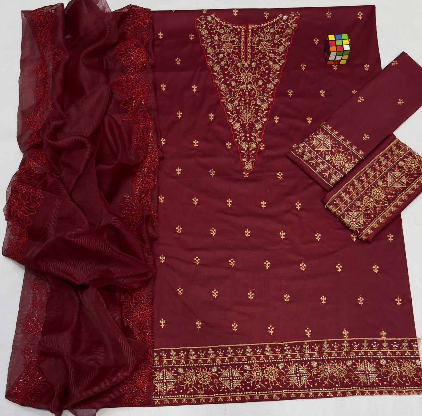 SUMMER COLLECTION - Lawn 3PC Embroidered