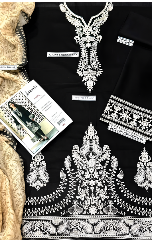 Summer Collection - Lawn 3PC Embroidered